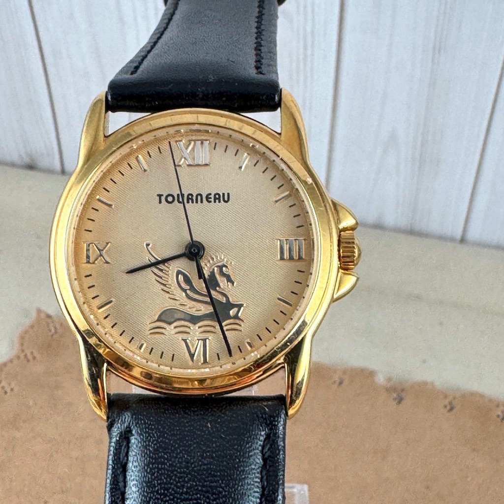 Special Tourneau Champagne Dial Pegasus Gold Watch Limited Edition